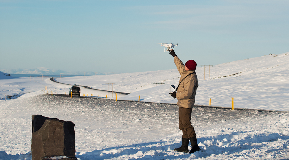 Handcatching your drone