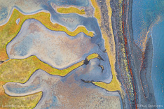 Coast at the Westfjords of Iceland. Aerial photo captured by drone.