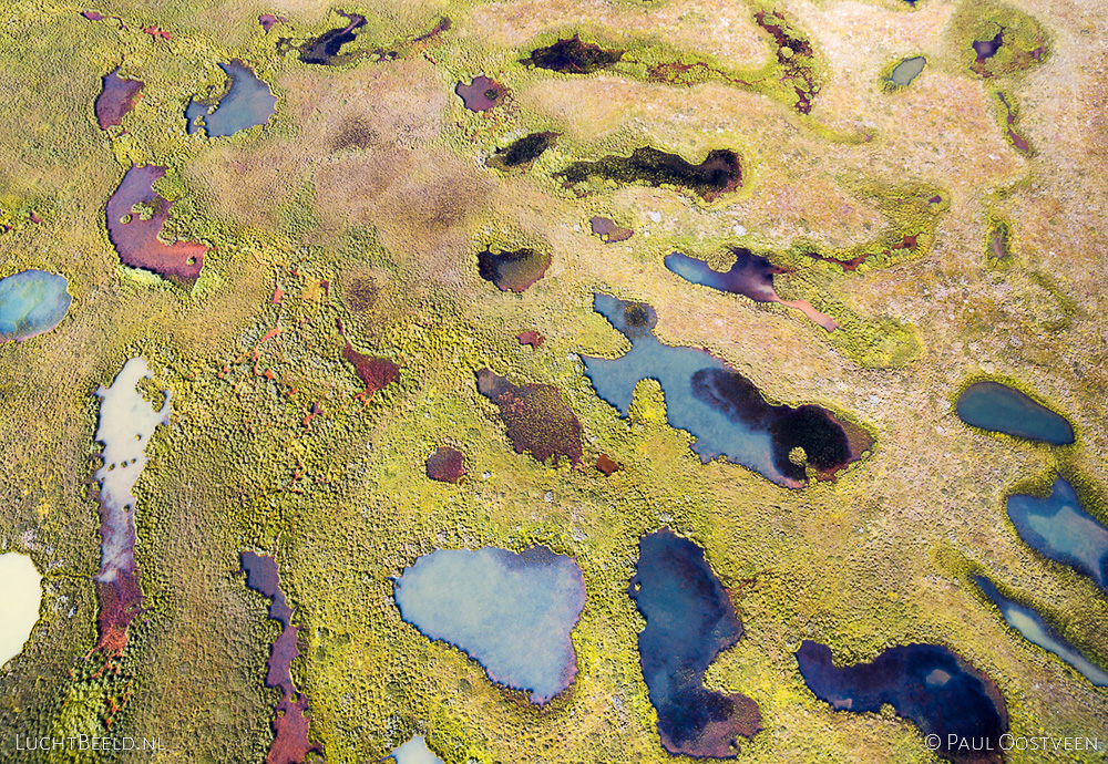 Lakes in Modrudalsoraefi, captured with a camera drone by Paul Oostveen