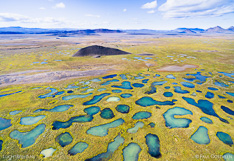 Lakes in Modrudalsoraefi, captured with a camera drone by Paul Oostveen