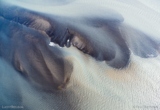 River Héraðsvötn in northern Iceland. Aerial photo captured with a camera drone (Phantom).