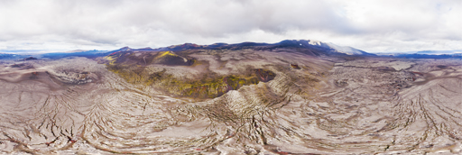 Hekla volcano - 360 graden drone panorama captured by Paul Oostveen with camera drone