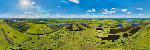 Bloeiende hei op de Sallandse Heuvelrug - 360 graden drone panorama captured by Paul Oostveen with camera drone