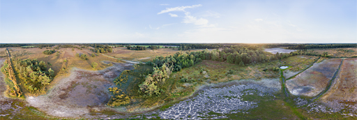 Droogte in het Buurserzand - 360 graden drone panorama captured by Paul Oostveen with camera drone