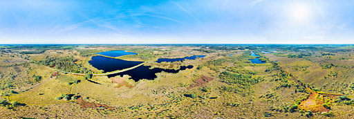 Nationaal Park De Groote Peel - 360 graden drone panorama captured by Paul Oostveen with camera drone