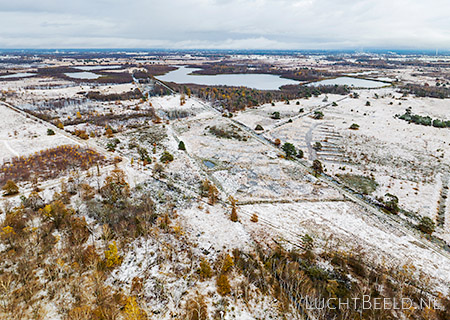 Stock foto's van nationaal park De Groote Peel met sneeuw