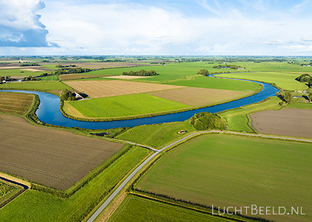 Stock foto's van het Reitdiep bij Aduarderzijl