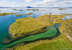 Lake Mývatn in Iceland. Aerial photo captured with a camera drone (Phantom) by Paul Oostveen.