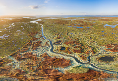 Verdronken land van Saeftinghe in Zeeland. Luchtfoto gemaakt met een camera drone door Paul Oostveen.