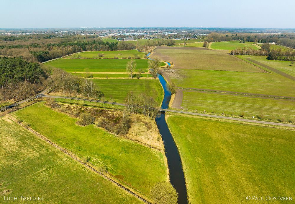 Riviertje de Tongereep op het platteland richting Valkenswaard