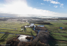 Luchtfoto van De Wieden in de Kop van Overijssel